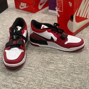 Jordan 312 bred.  Red Black and White Size 12.5 like new.